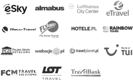 Air Tours Cracow, Almabus, Bis LCC, Club&Travel, First Class, Flay Away Travel, Hotele.pl, INT Travel, Jagielonia, Netmedia, Olimp Air, Polskie Biuro Podróży, Rezerwuje.pl, San Travel, Sigma Travel, Supertour LCC, Travel Bank, Sky Tours, TUI, Why Not FLY, PGH, Rainbow Tours